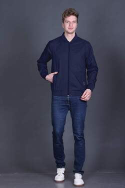 Indian Terrain Men's Polyester Bomber Jacket – Full Sleeve