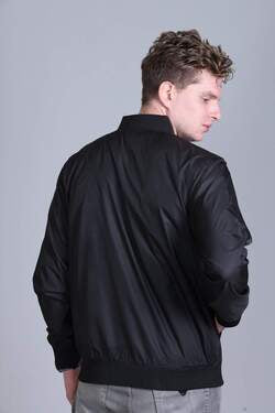 Indian Terrain Men's Polyester Bomber Jacket – Full Sleeve