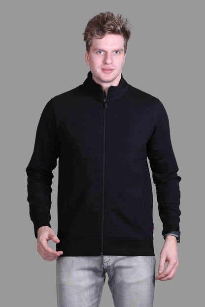 Indian Terrain Men's Lycra Cotton-Poly Stretch Full Sleeve Jacket
