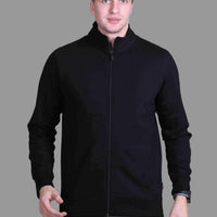 Indian Terrain Men's Lycra Cotton-Poly Stretch Full Sleeve Jacket