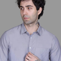 Indian Terrain Men's Classic Oxford Full Sleeve Shirt
