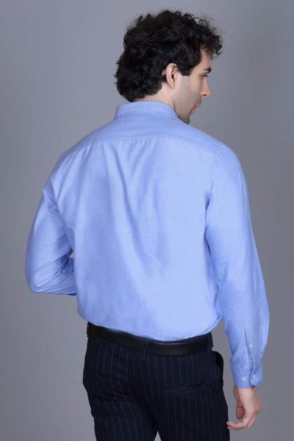 Indian Terrain Men's Classic Oxford Full Sleeve Shirt