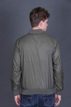 Indian Terrain Men's Polyester Bomber Jacket – Full Sleeve