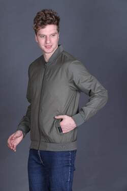 Indian Terrain Men's Polyester Bomber Jacket – Full Sleeve