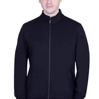 Winbarg Black Solid Stretch Full-Sleeve Jacket