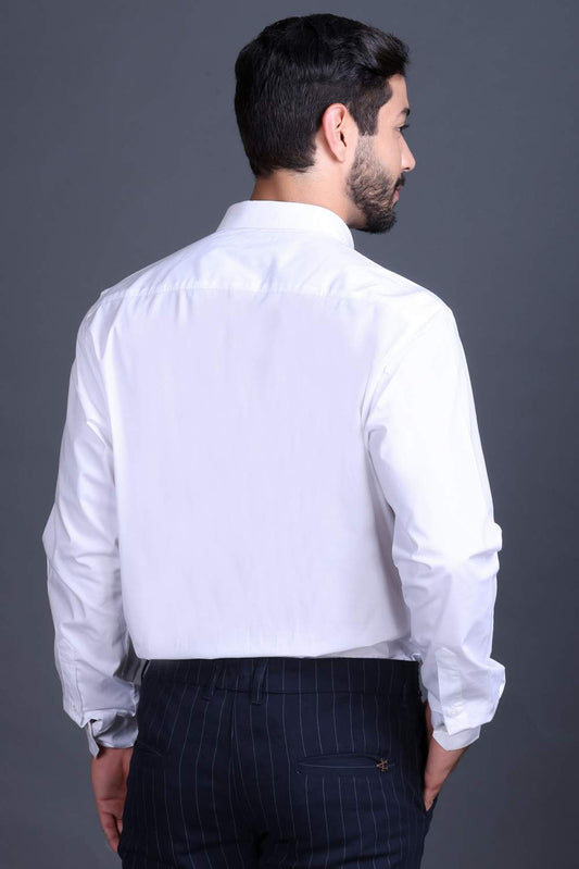 Indian Terrain Men's Classic Poplin Full Sleeve Shirt