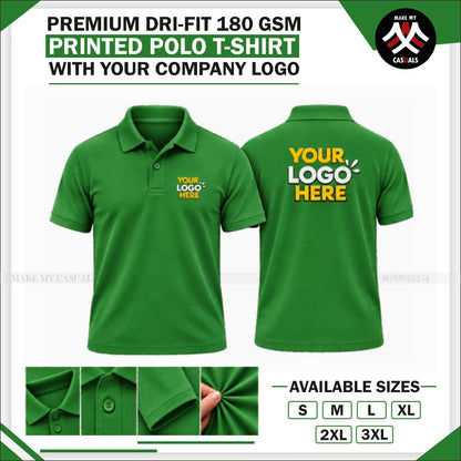 Printed Drifit Sports Collar T-shirt