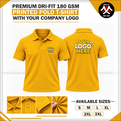 Printed Drifit Sports Collar T-shirt