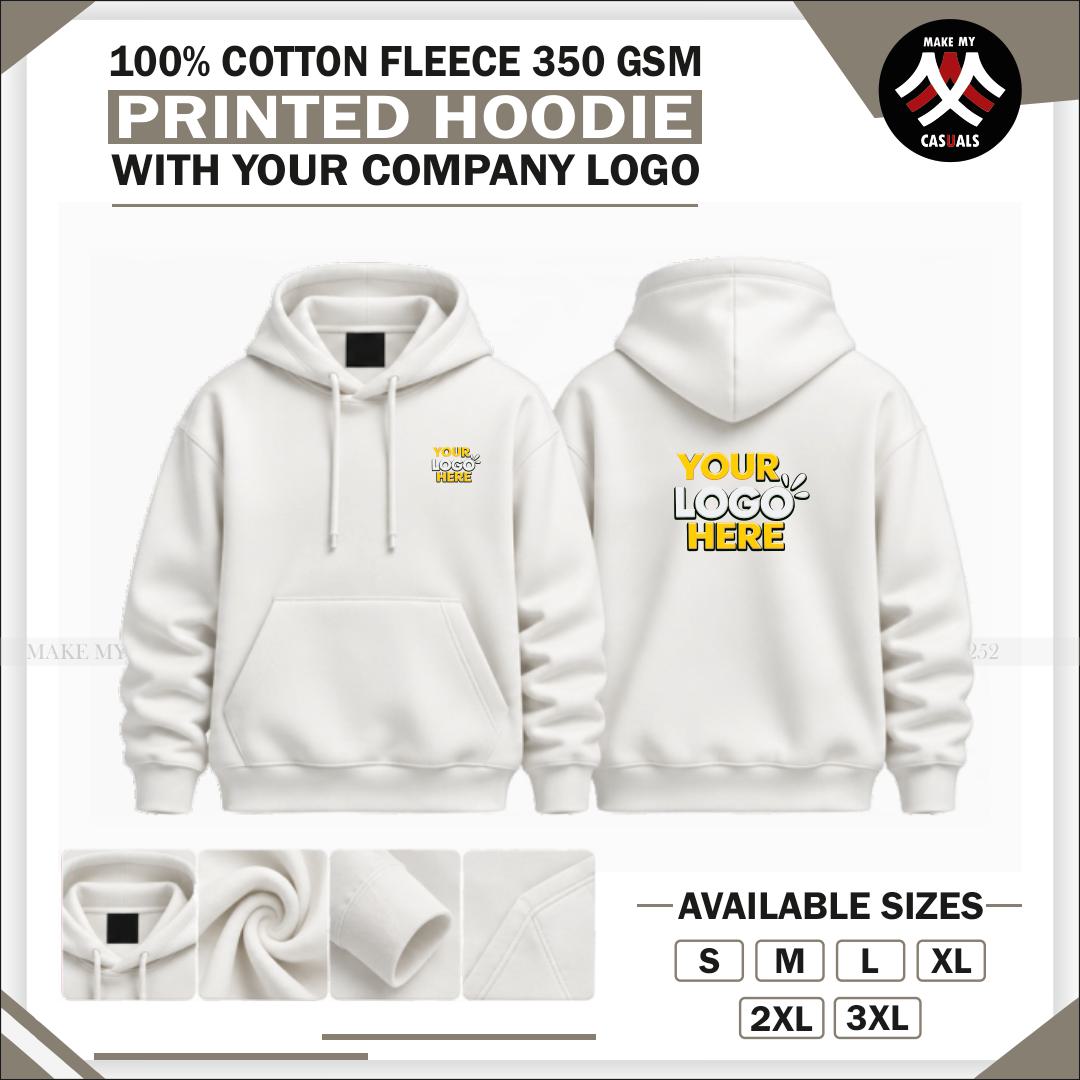 Cotton Fleece Printed Hoodie