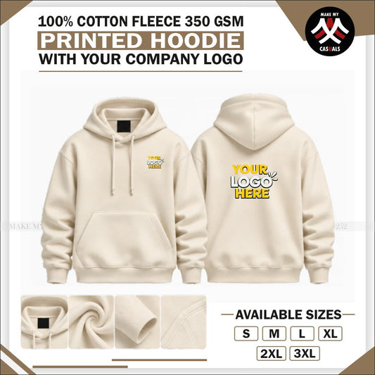 Cotton Fleece Printed Hoodie
