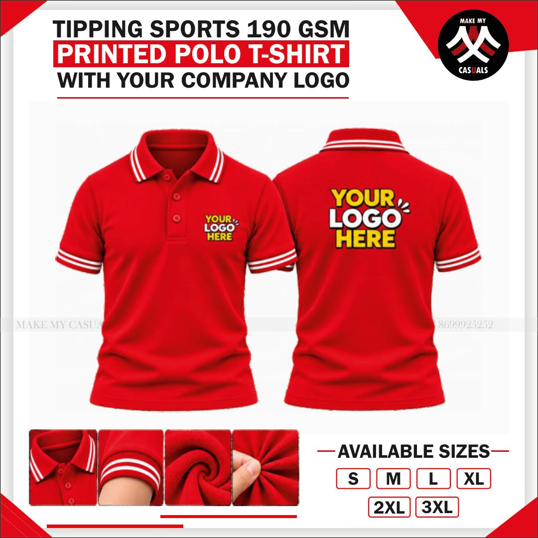 Tipping Polo Printed T-shirt