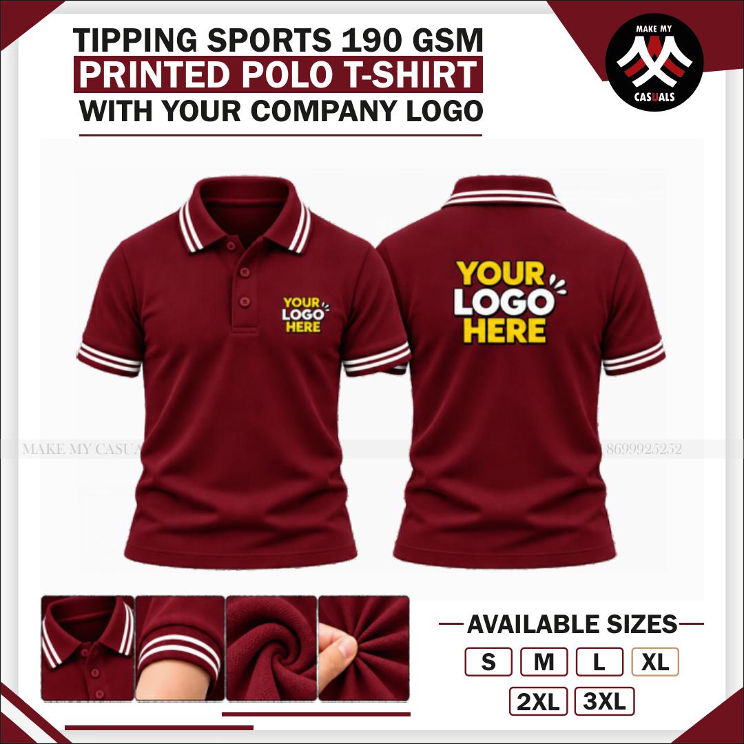 Tipping Polo Printed T-shirt
