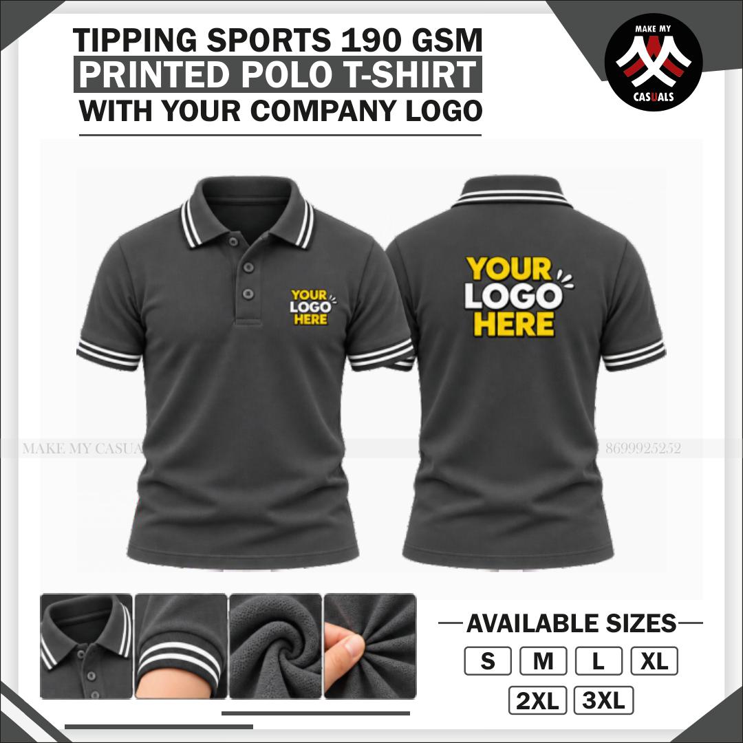 Tipping Polo Printed T-shirt