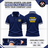 Navy Blue with White
