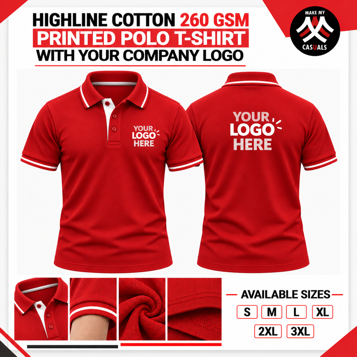Highline Cotton Polo T-shirt