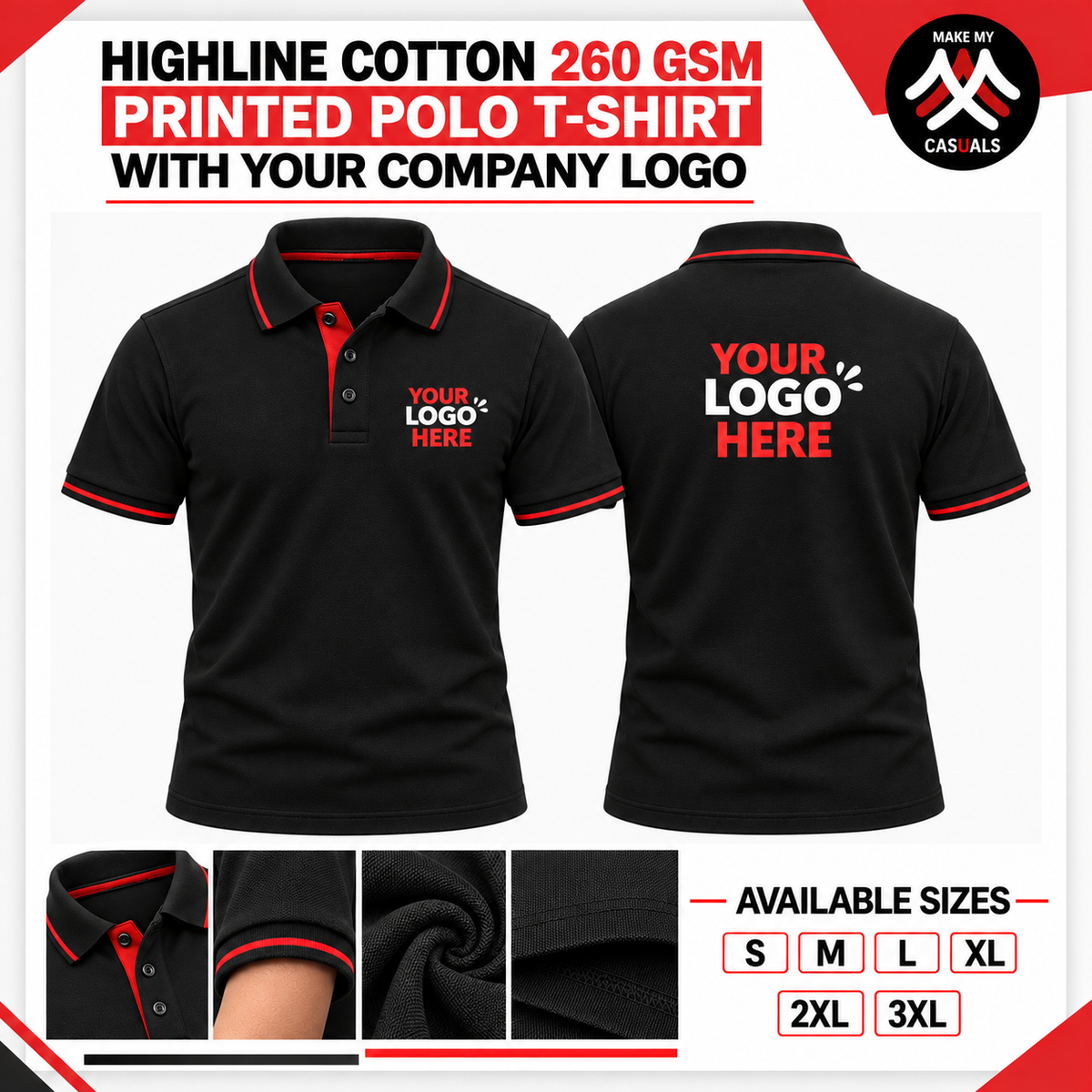 Highline Cotton Polo T-shirt