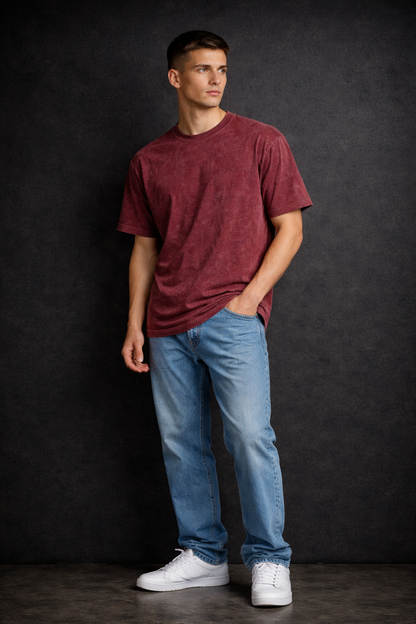 Acid Wash Oversized T-Shirts