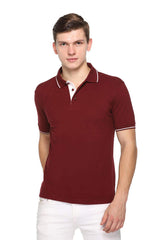 Maroon with White