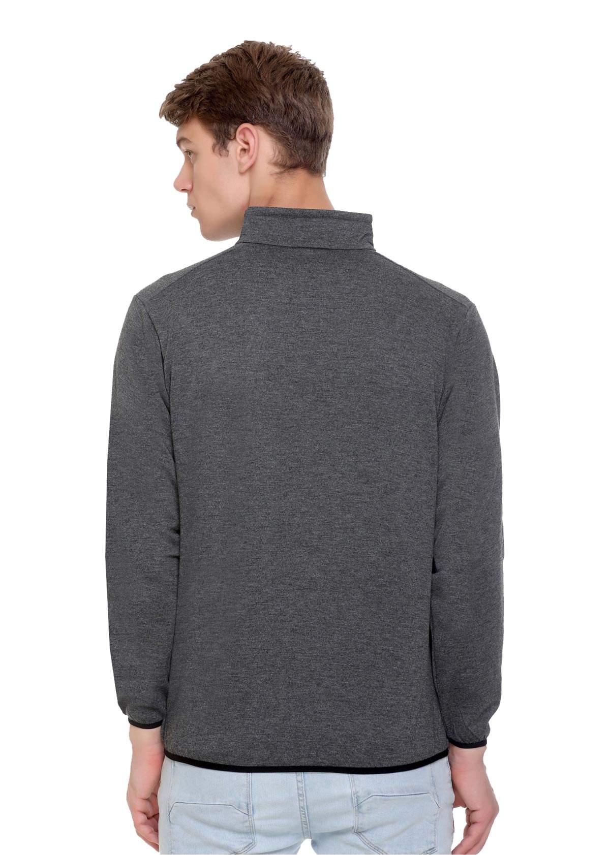 Sweatshirt High Neck with Zapper