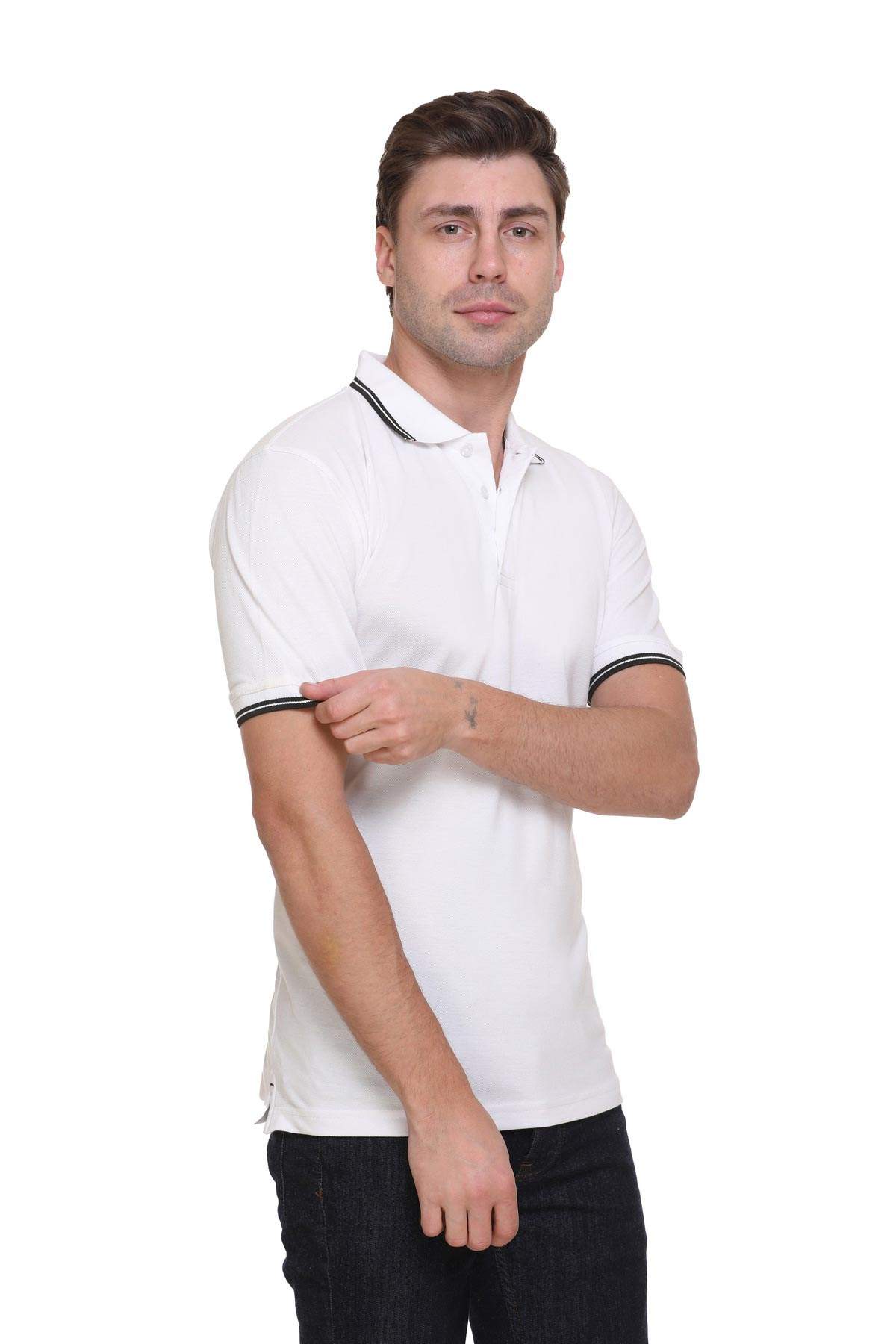Tipping Cotton Polo Tshirt
