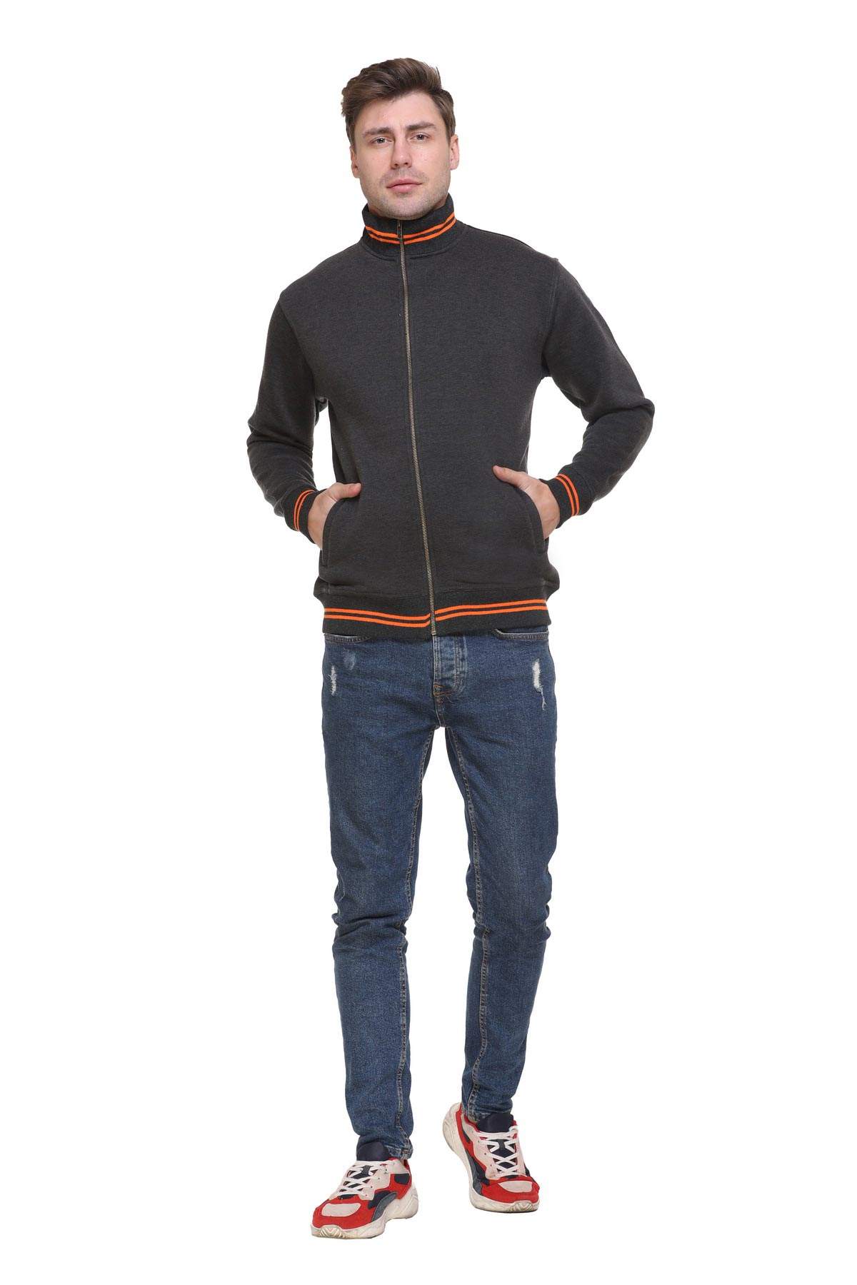Zero Degree Full Sleeve Sweatshirt Turtle Neck