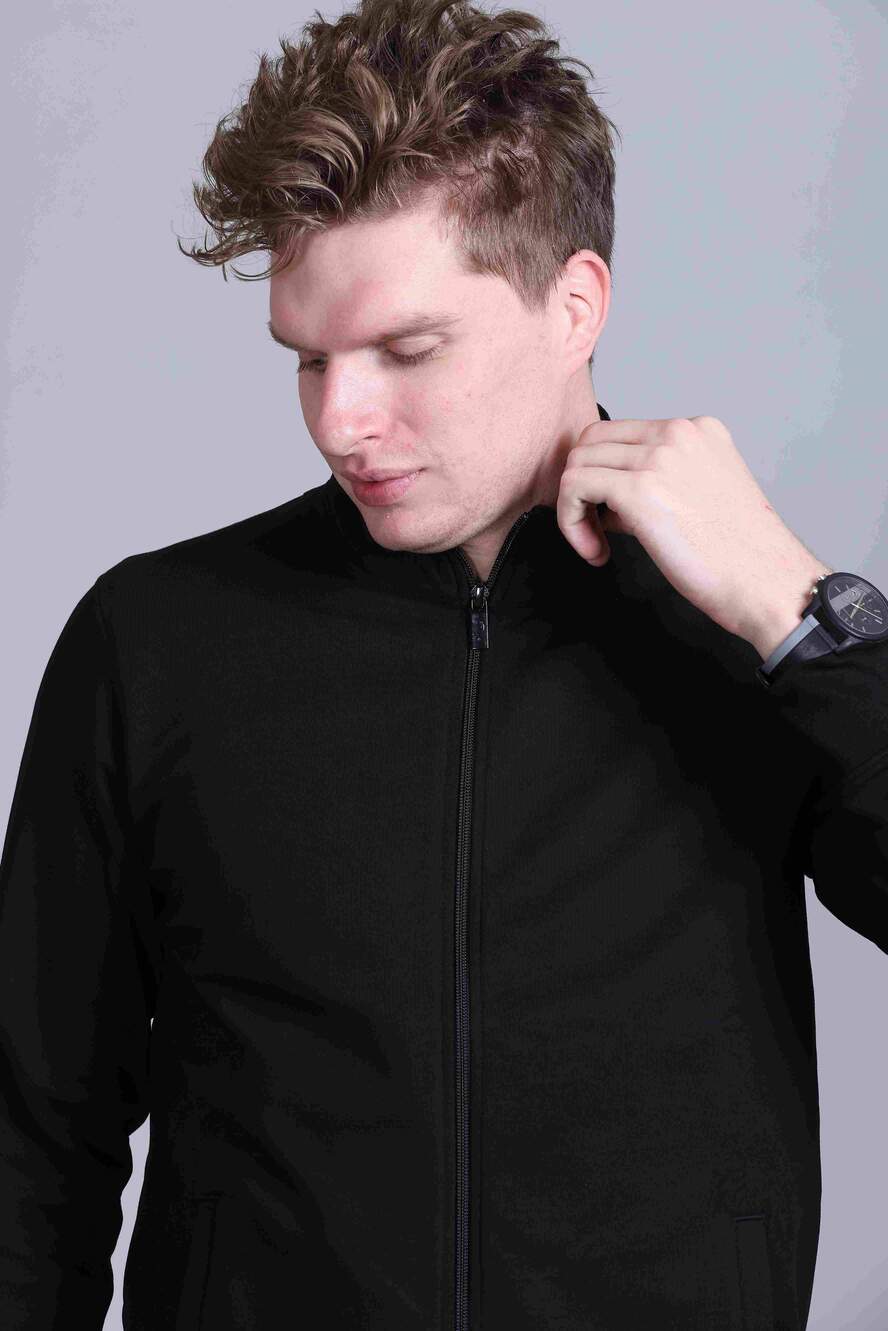 Indian Terrain Men's Lycra Cotton-Poly Stretch Full Sleeve Jacket