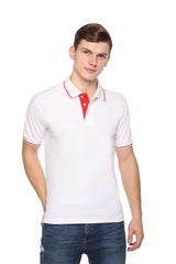 white with red